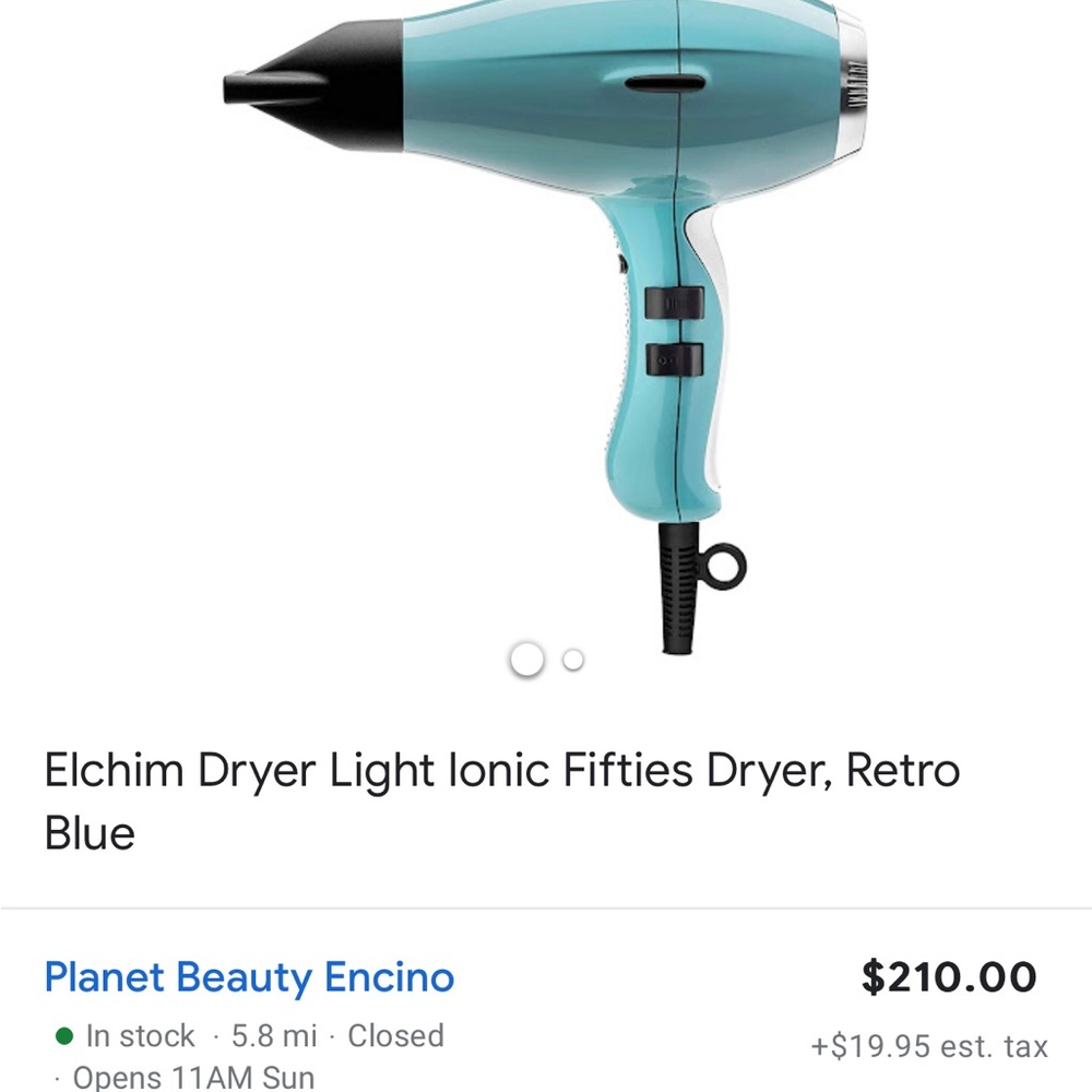 Elchim hair dryer